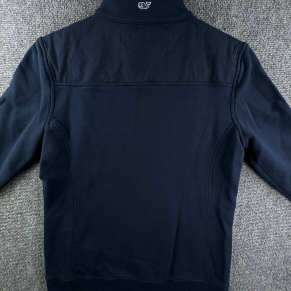 Vineyard Vines 1/4 Zip Pullover Navy Blue Sweater Sweatshirt XS Adult Unisex - Picture 11 of 11